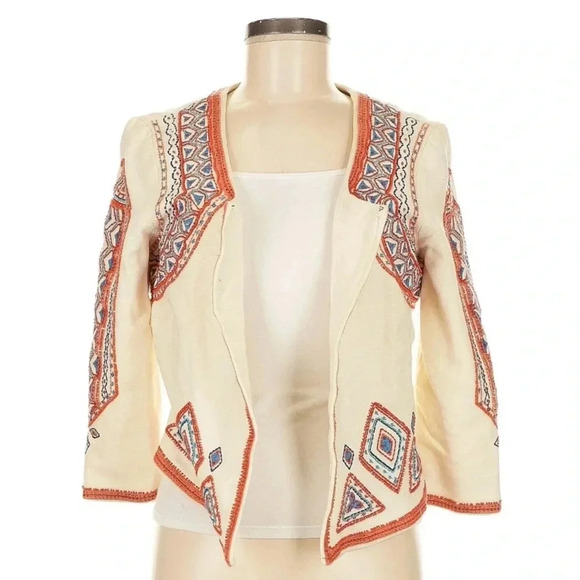 LUCKY BRAND Women’s Jackets SZ Small Embroidered and Beaded Irving & Fine - Picture 1 of 9